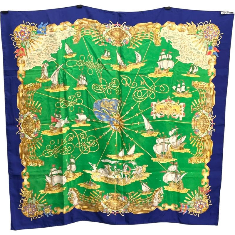 エルメス HERMES カレ90 VOILES DE LUMIERE シルク レディース スカーフ