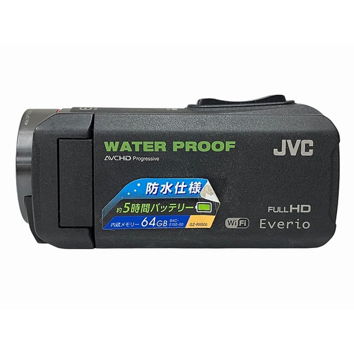 JVC Everio エブリオ GZ-RX500-B 防水ビデオカメラ64GB