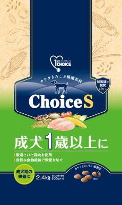 同梱不可 4個セット アース ペット ファーストチョイス Choice S 成犬 1歳以上に 2.4kg