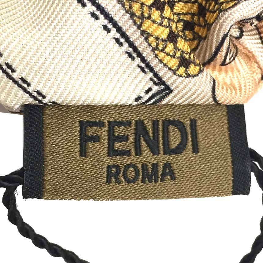 高額売筋】 FENDI フェンディ シュシュ シルク ヘアアクセサリー ...
