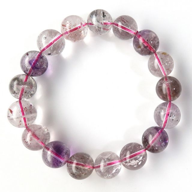 スーパーセブン ブレスレット 12mm マルチカラー 注文 1点物 母の日