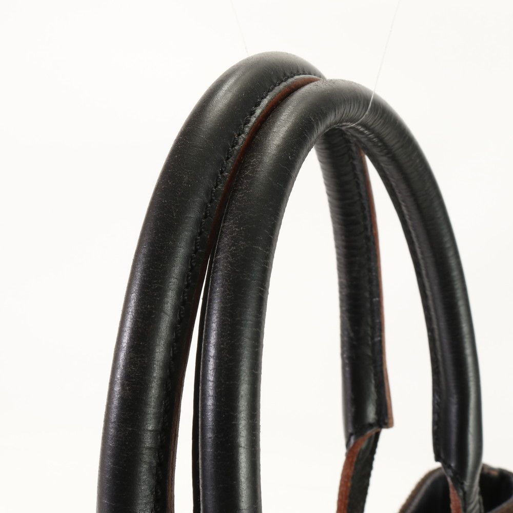 美品 ロエベ アナグラム レザー キャンバス トート バッグ ショルダー