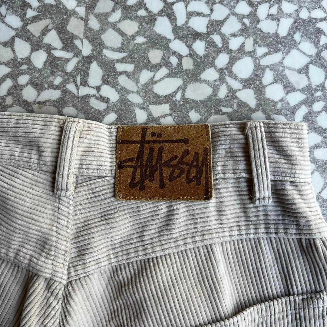 STUSSY / 80's 90′s corduroy pants 30【赤タグ、太畝コーデュロイ