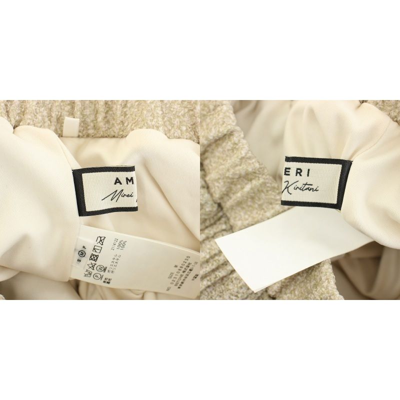 アメリヴィンテージ Ameri VINTAGE ミレイキリタニ 23SS プリーツメロンシャツ ブラウス 半袖 M ベージュ 02310480230 レディース アメリヴィンテージ Ameri VINTAGE ミレイキリタニ MIREI