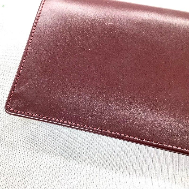 Cartier カルティエ マストライン ボルドー 長財布 札入れ 美品