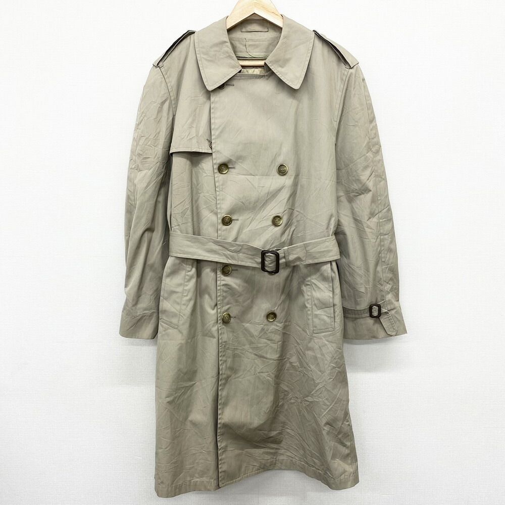 London Fog ベージュ トレンチコート レディース] 80's USA製 ヴィンテージ ロンドンフォグ トレンチコート