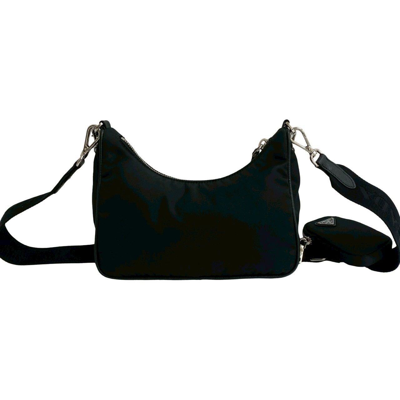 極 美品 PRADA プラダ Re-Edition 三角ロゴ 金具 ナイロン