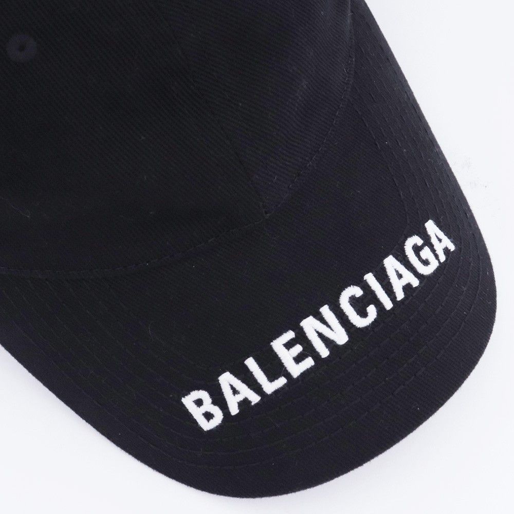 BALENCIAGA Logo Visor キャップ Lサイズ ブラック 531588 310B2