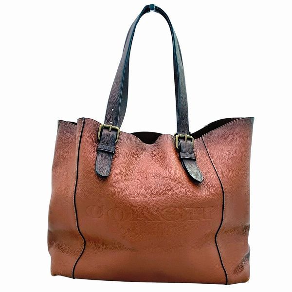 コーチ COACH F49506 ブラウン レザー バック トートバッグ メンズ