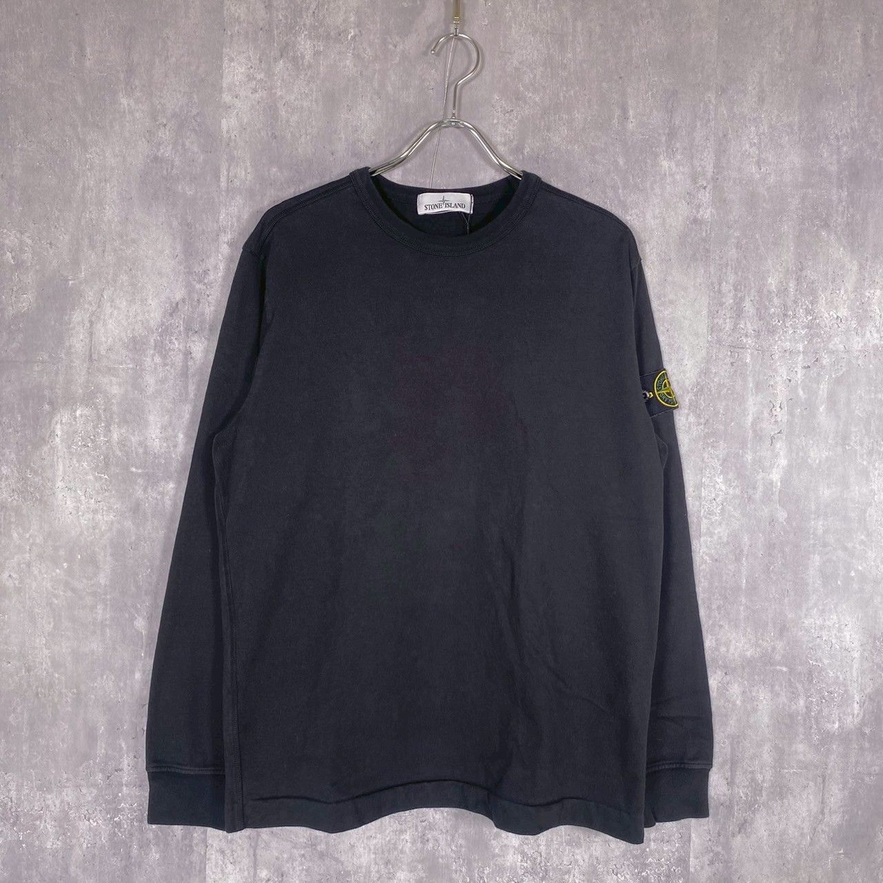 STONE ISLAND』ストーンアイランド (M) アームパッチトレーナー STONE ISLAND』ストーンアイランド (M) アームパッチトレーナー