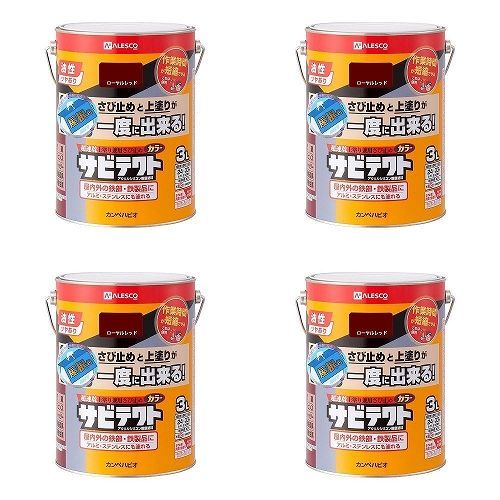 カンペハピオ - サビテクト - ローヤルレッド - 3L 4缶セット【BT-70