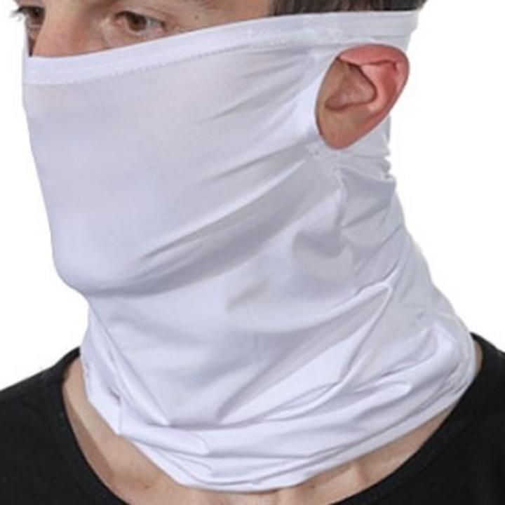 フェイスカバー 夏用 黒 ランニング マスク UV 冷感 ゴルフ スポーツ エクササイズ