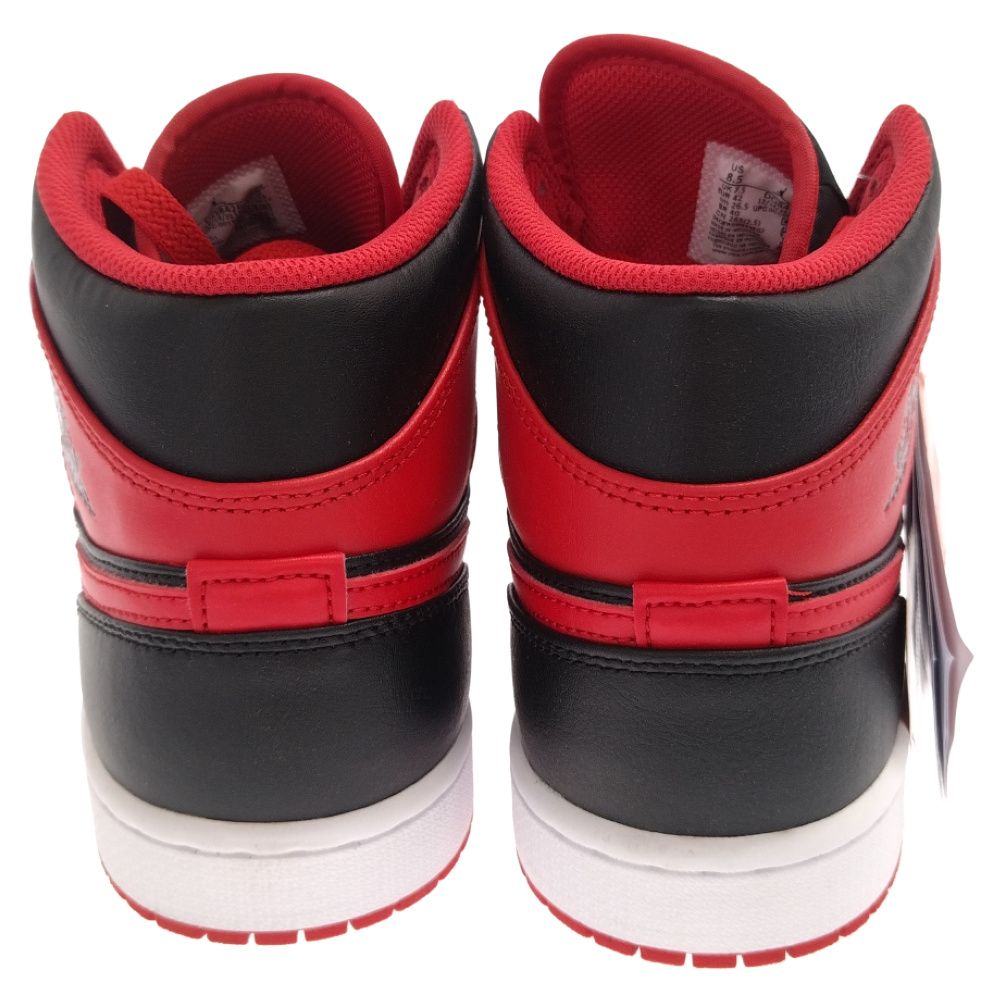 NIKE ナイキ AIR JORDAN 1 MID BRED TOE DQ8426-060 エアジョーダン1 ブレッドトゥ ミッドカットスニーカー レッド/ブラック US7.5/25.5cm