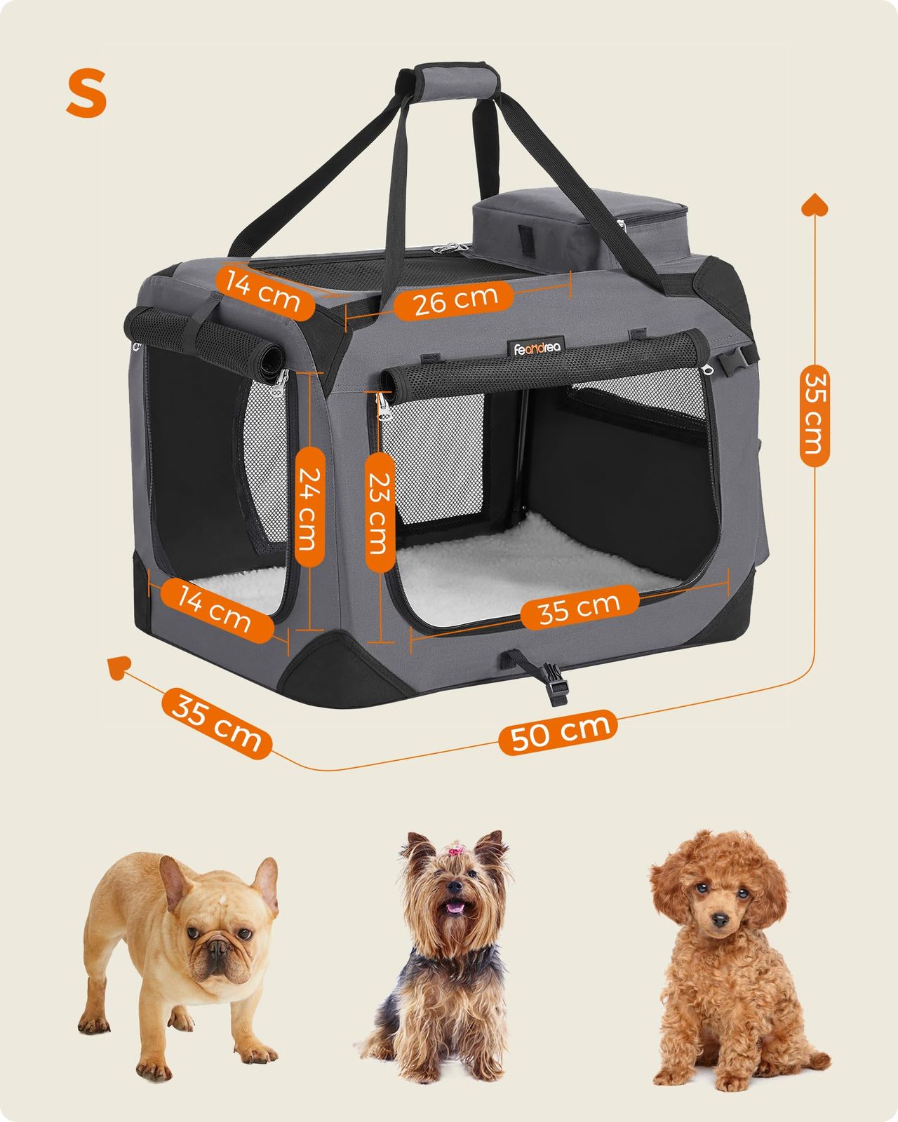 犬用品 ペットキャリー 犬 猫 FEANDREA キャリーバッグ キャリーケース 犬用品 ペットキャリー 犬 猫 FEANDREA キャリーバッグ キャリーケース