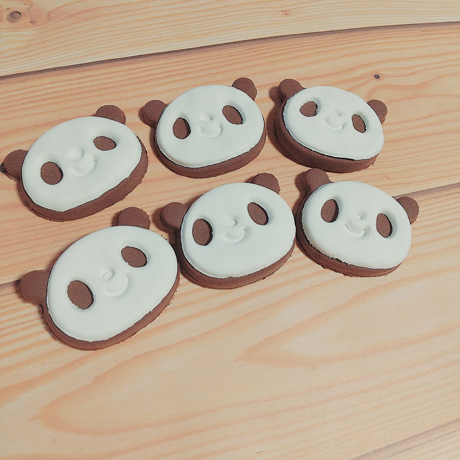 ｸｯｷｰ ﾌｪｲｸｽｲｰﾂ 食品ｻﾝﾌﾟﾙ【パンダｸｯｷｰ】6枚 - メルカリ