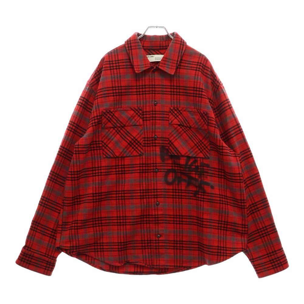 OFF-WHITE (オフホワイト) 19AW フランネルレッドチェックシャツ