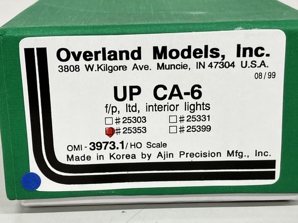 Overland Models,Inc. オーバーランドモデルズ OMI-3973.1 UP CA-6 HO 