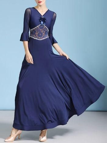 社交ダンスドレス スタンダードドレス モダンダンス 刺繍 オーダーメイド 社交ダンスドレス スタンダードドレス モダンダンス 刺繍