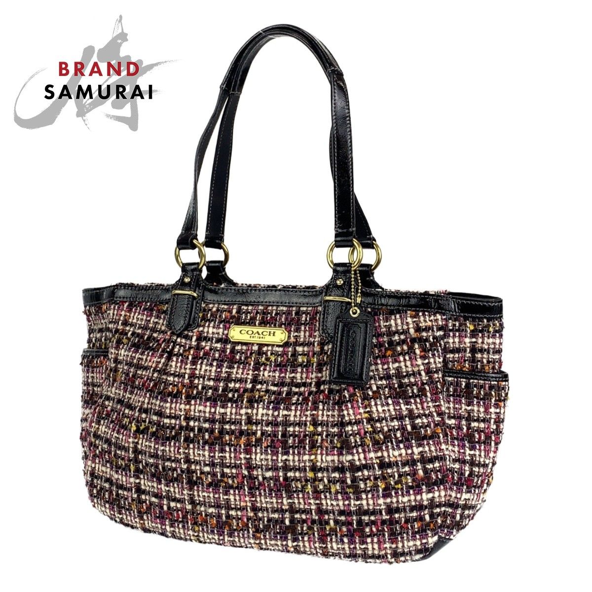 新品 COACH コーチ クリスタルビジュー付き トートショルダー