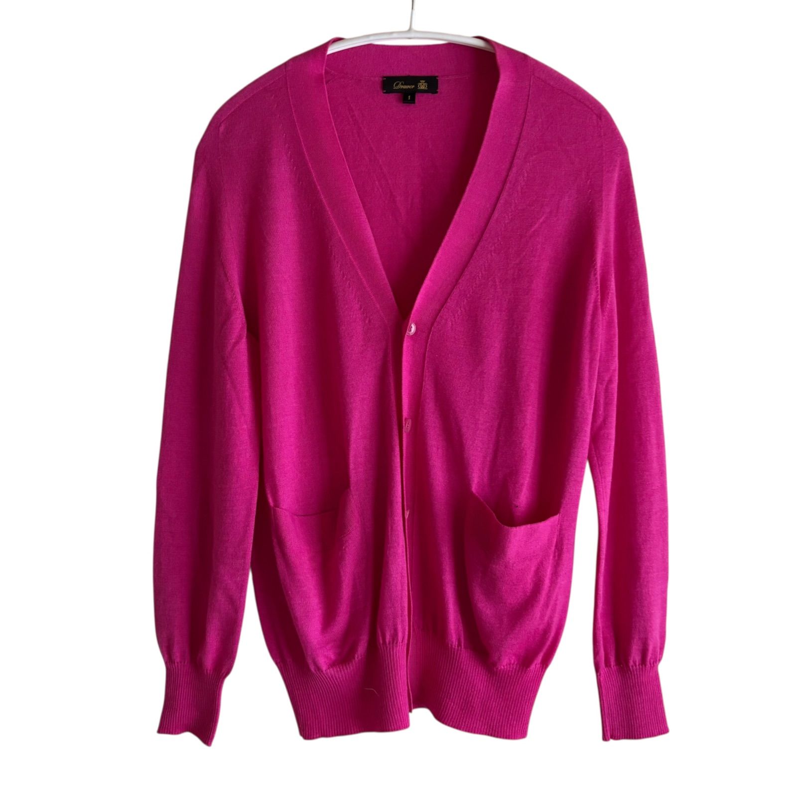 Z1565 Drawer ドゥロワー カーディガン ニット セーター Vネック