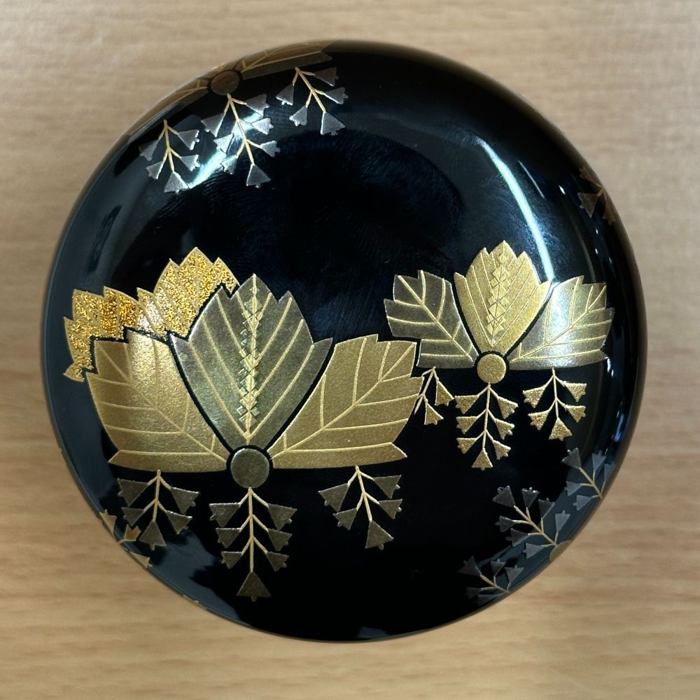 □菊桐蒔絵 大棗 茶器 東 千鶴 A25-419 【公式通販】