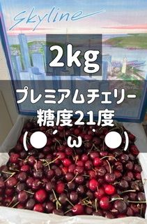 アメリカンチェリー 大サイズ さくらんぼ 2kg ダークチェリー