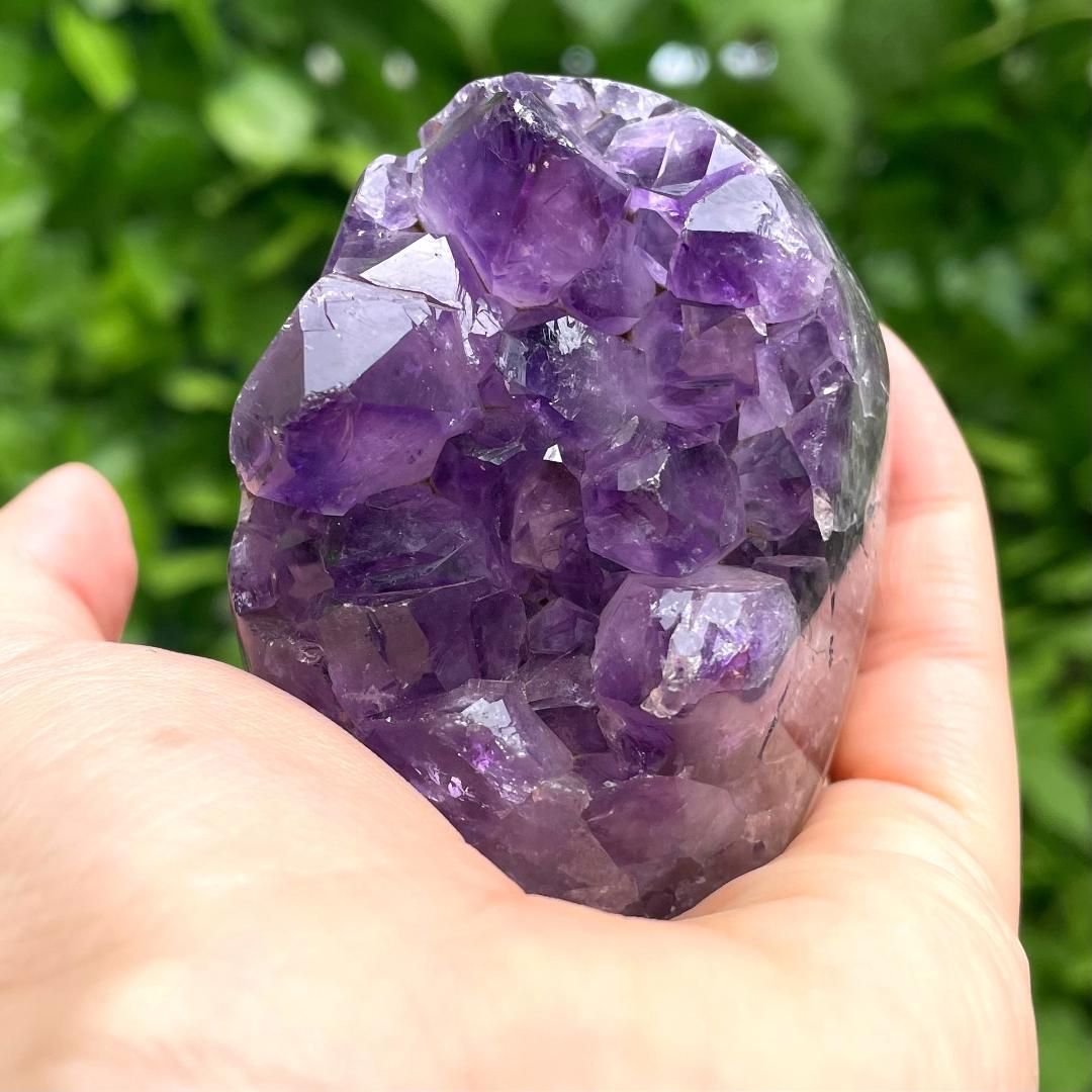 【瑪瑙共生 280g】ブラジル産 アメジスト クラスター 天然石 原石 高品質✨ 瑪瑙共生 280g】ブラジル産 アメジスト クラスター 天然石 原石