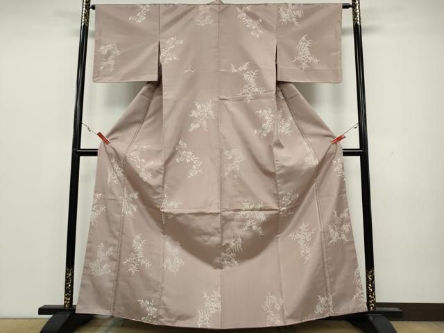 平和屋着物 本場染大島紬 草花文 正絹 CAAY4848ut