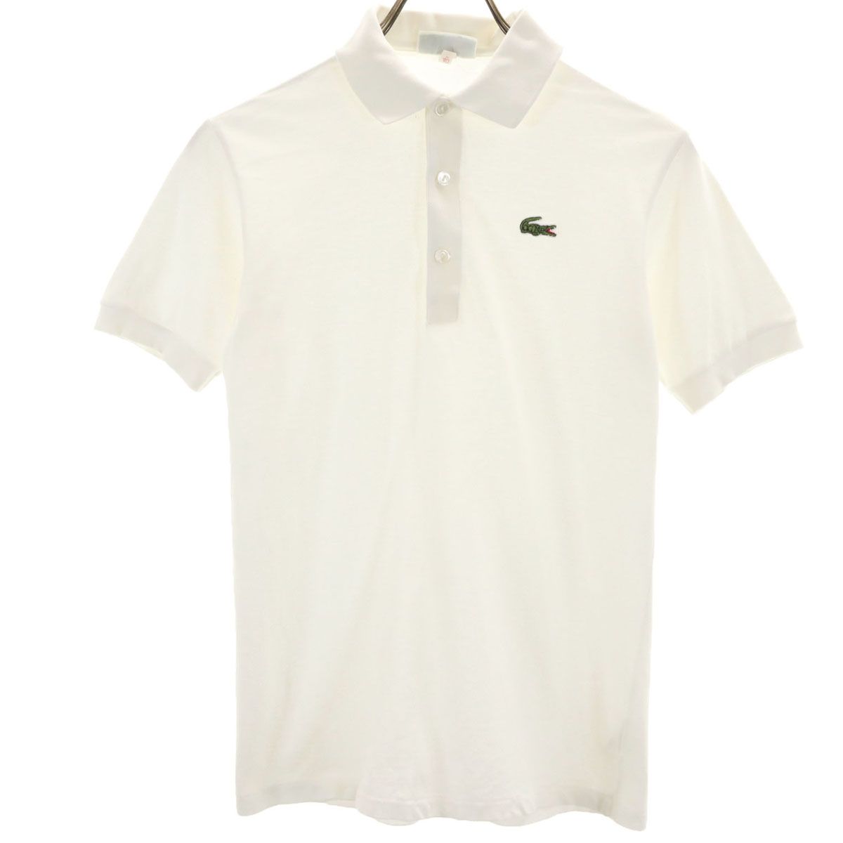 CHEMISE LACOSTE シュミーズラコステ 半袖 ポロシャツ 40 白