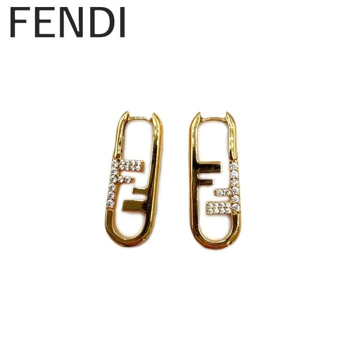フェンディ FENDI ピアス オーロック ラインストーン 箱付き FF フェンディ FENDI ピアス オーロック ラインストーン 箱付き FF