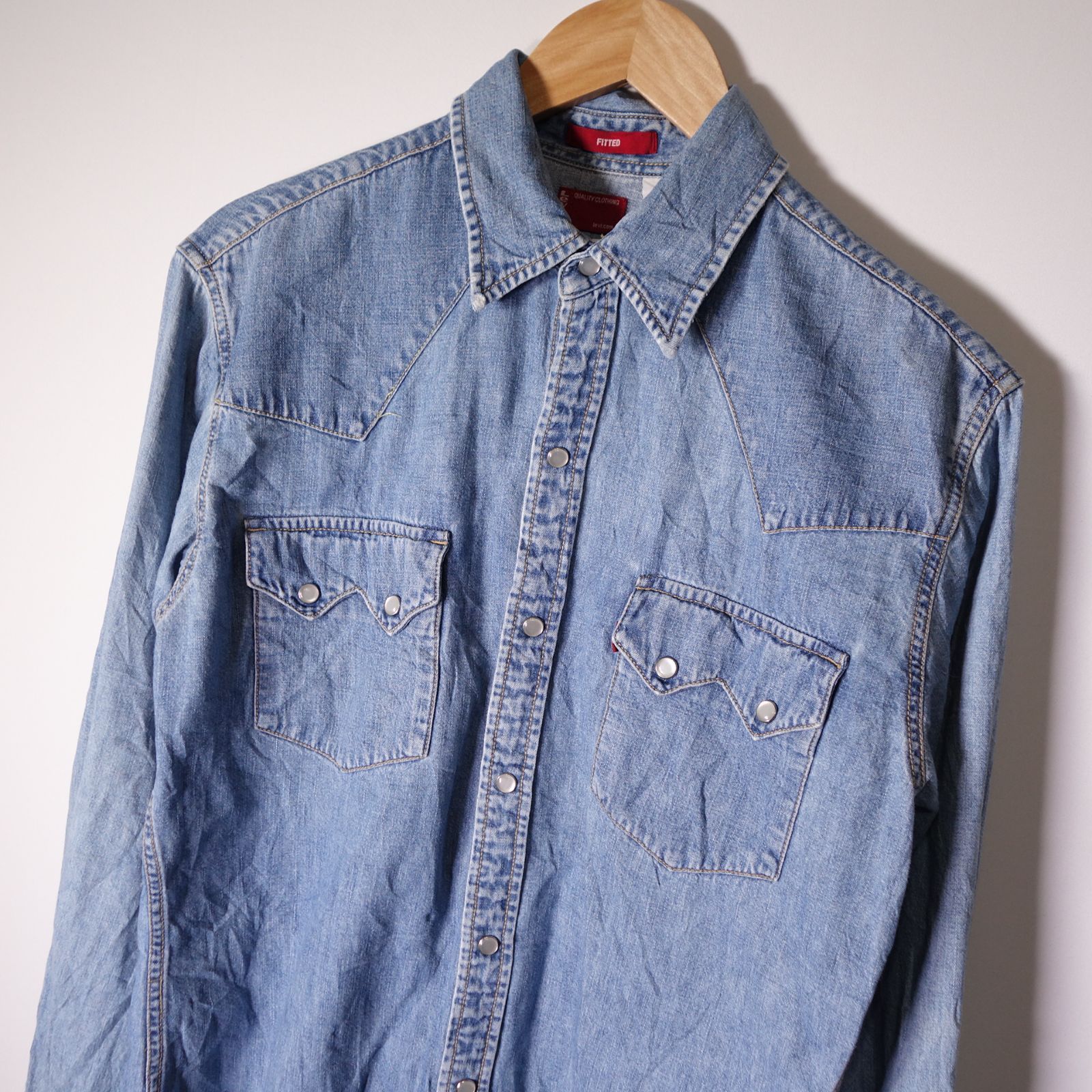 リーバイス LEVIS ウエスタンデニムワークシャツ 長袖 メンズ S ...