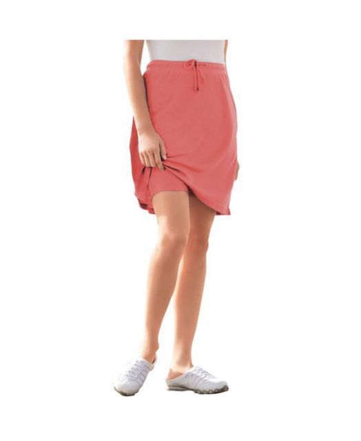 送料無料 ウーマン ウィズイン レディース スカート ボトムス Plus Size Within Sport Knit Skort Sweet coral