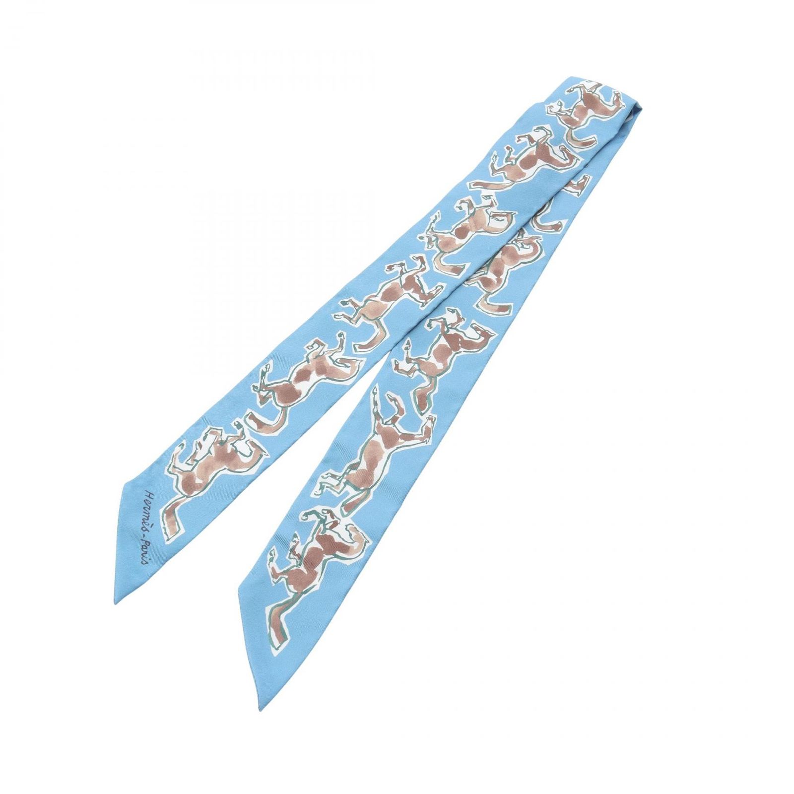 HERMES エルメス ツイリー EN LIBERTE ! 犬 ドッグ 自由に エルメス