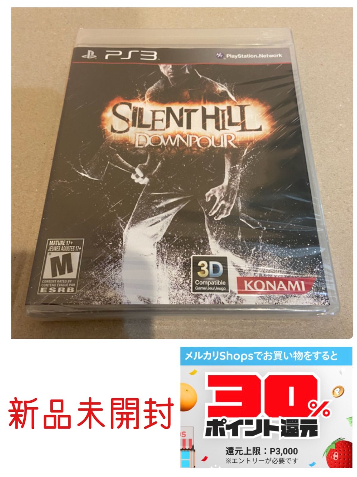 PS3ソフト 新品 サイレントヒル ダウンプア(海外版)silent hill - メルカリ