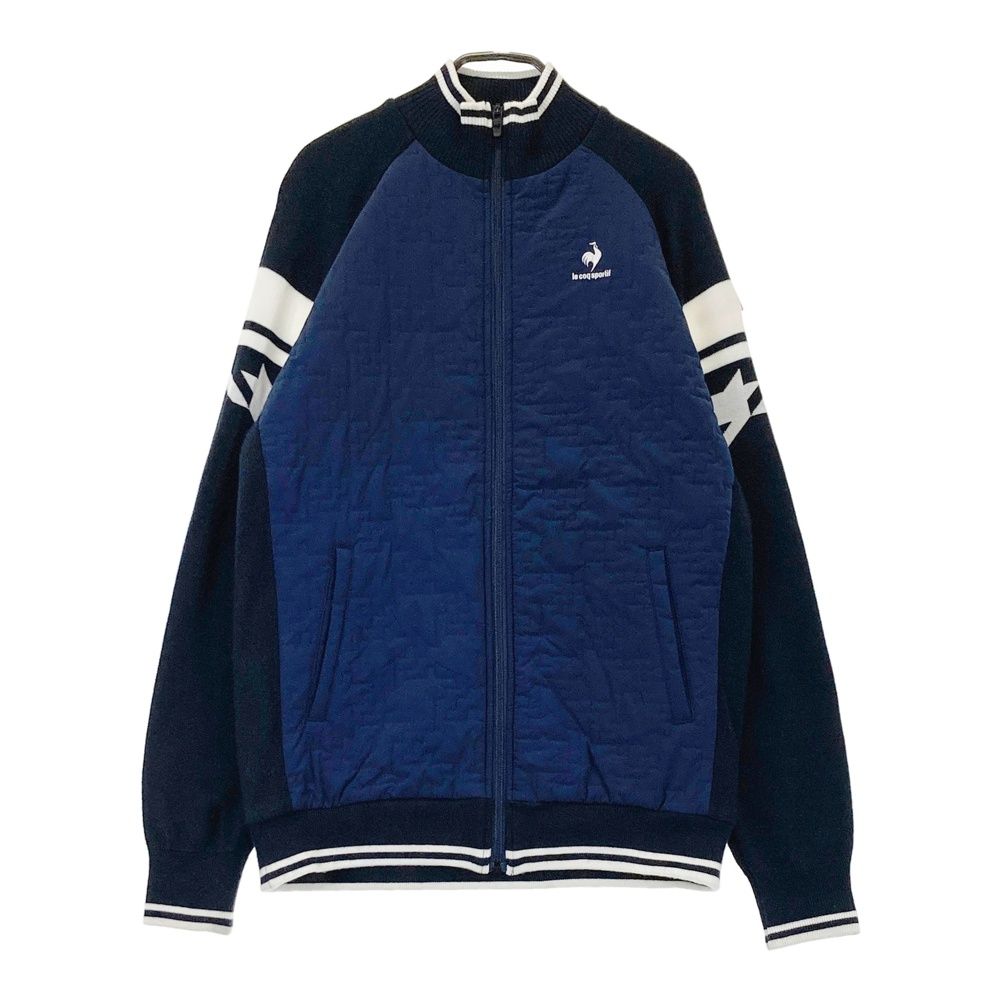 サイズ L LE COQ GOLF ルコックゴルフ 中綿 ジップジャケット ニット切替 ネイビー系 240101479395 ゴルフウェア メンズ ストスト