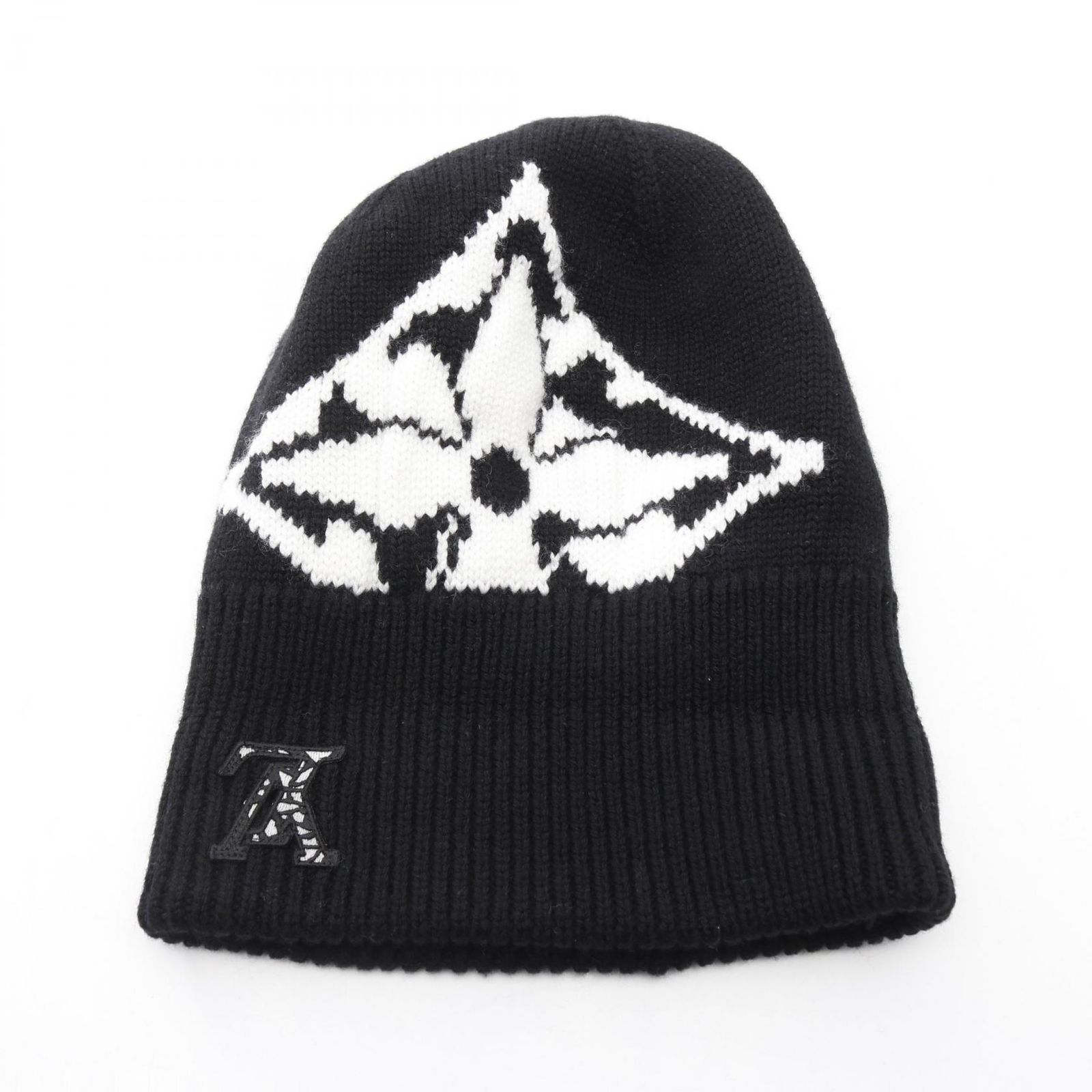 LOUISVUITTONニット帽 ルイ・ヴィトン LOUIS VUITTON ニットキャップ ビーニー LV アイス