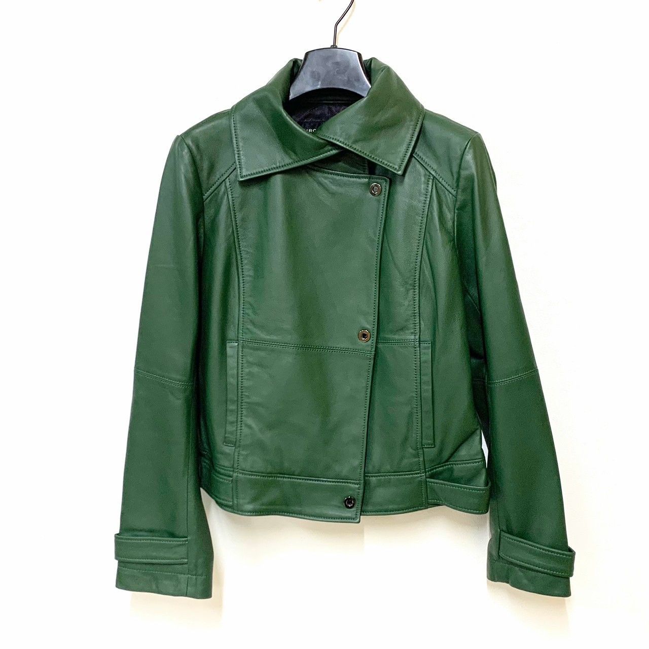 HIROKO KOSHINO ヒロココシノ 柔らか ラムレザー ジャケット 42 HIROKO