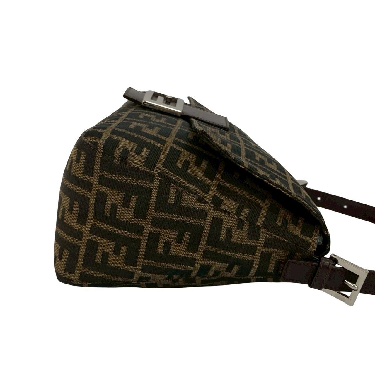 極美品✨ FENDI フェンディ マンマバケット ズッカ柄 FF キャンバス FENDI 極 美品 フェンディ マンマバケット ズッカ FF 柄 レザー
