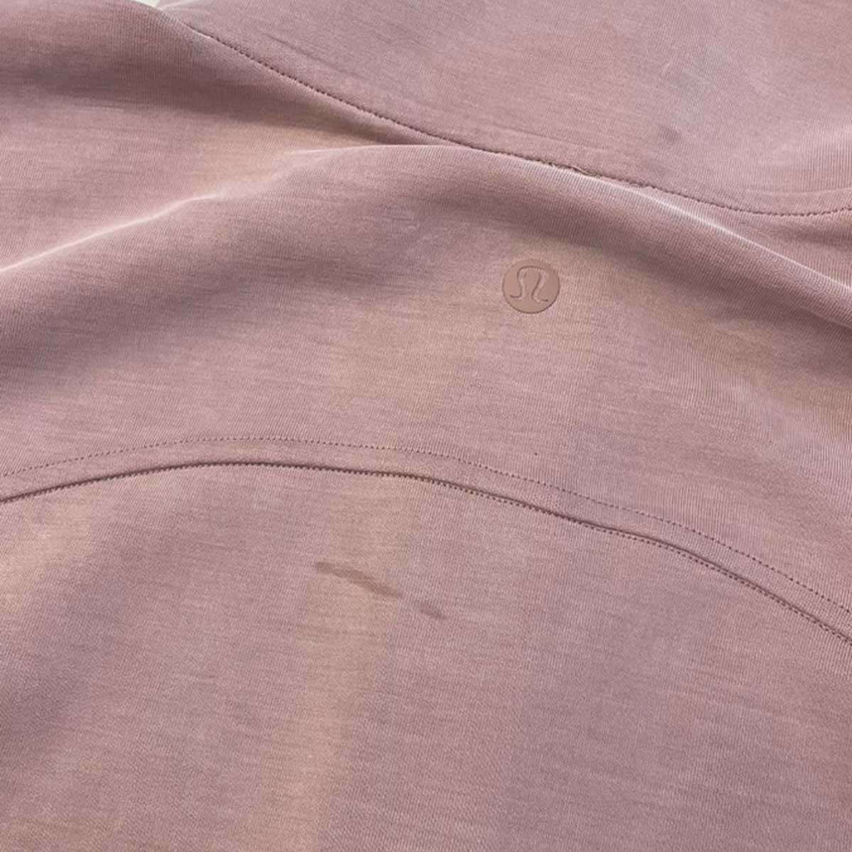 lululemon - lululemon ルルレモン クロップドハーフジップトップス  ピンク 10 lululemon ルルレモン クロップドハーフジップトップス ピンク
