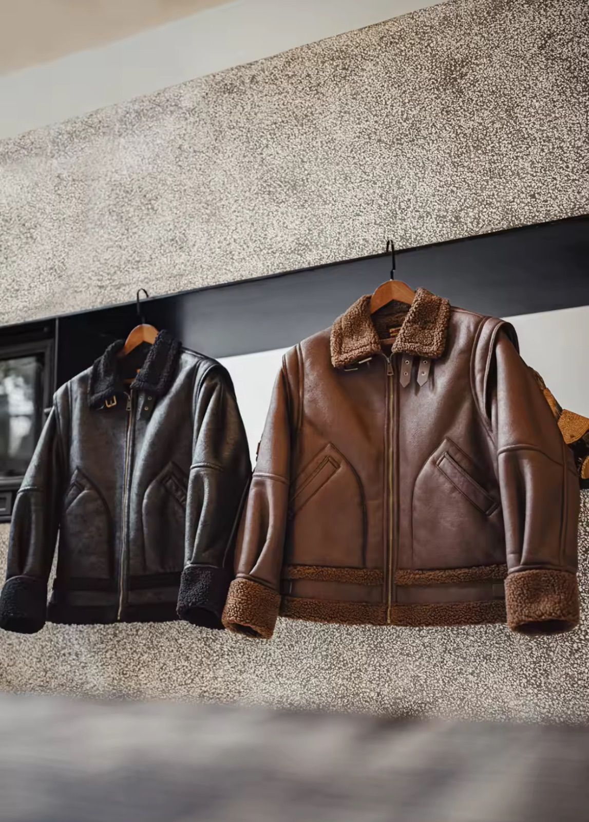 B-3 Bomber jacket 】米軍 ムートンジャケット フライト