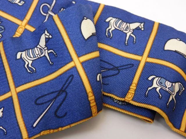 かなり エルメス COUVERTURES ET TENUES ツイリー スカーフ 061356S レディース リボンスカーフ HERMES □7J