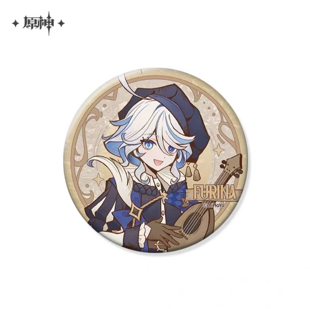 公式正規品 原神 サイレント ナイト 缶バッジ フリーナ