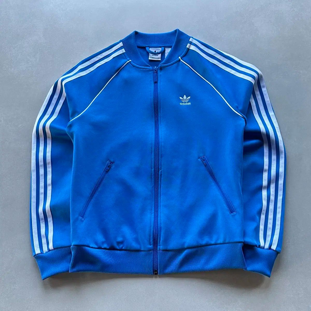 S adidas(アディダス) スーパースター 青 トラックトップス ジャージ