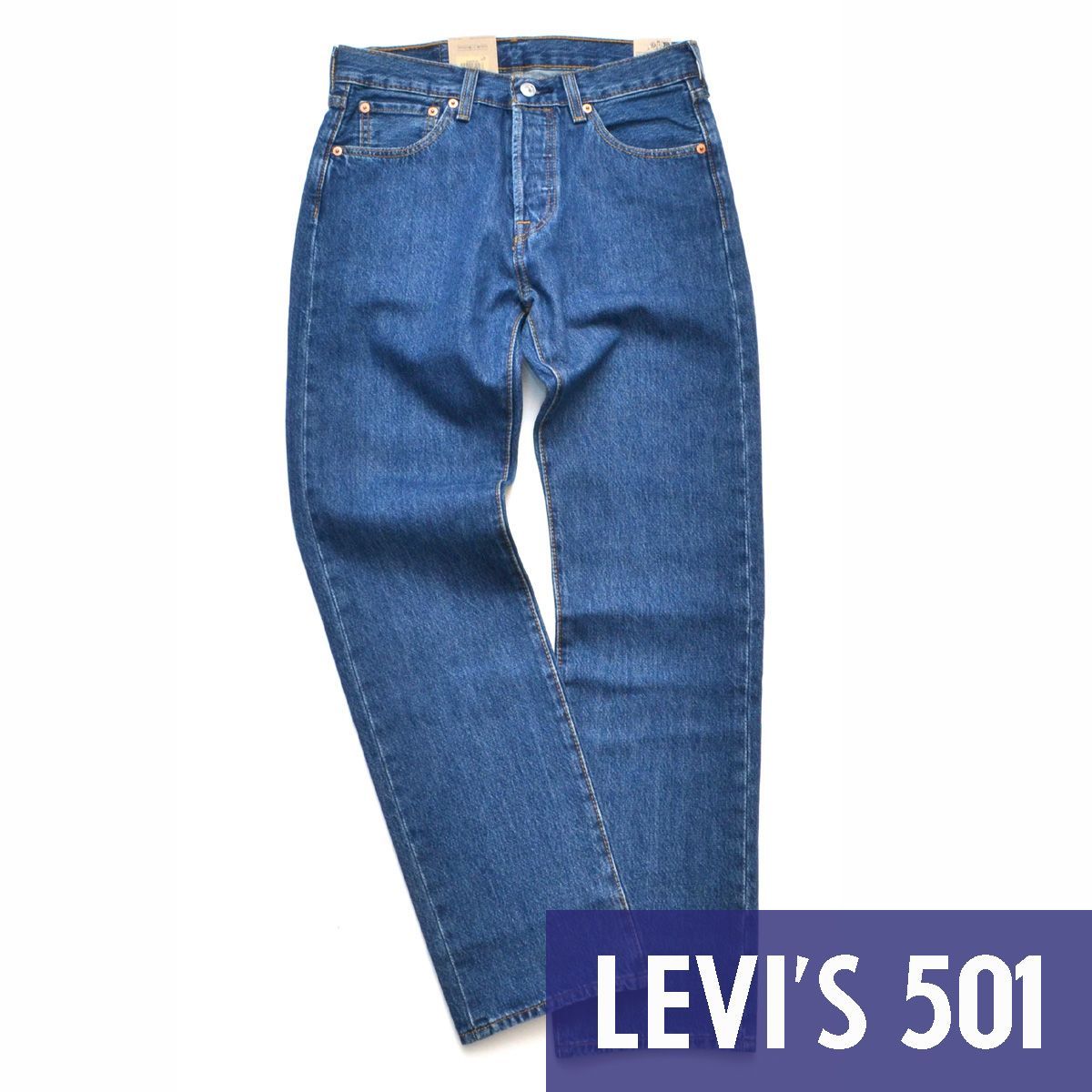 リーバイス デニムパンツ メンズ ボトムス 501 ORIGINAL - Straight leg jeans - b side track cool リーバイス] メンズ ジーンズ デニム 501 オリジナル フィット