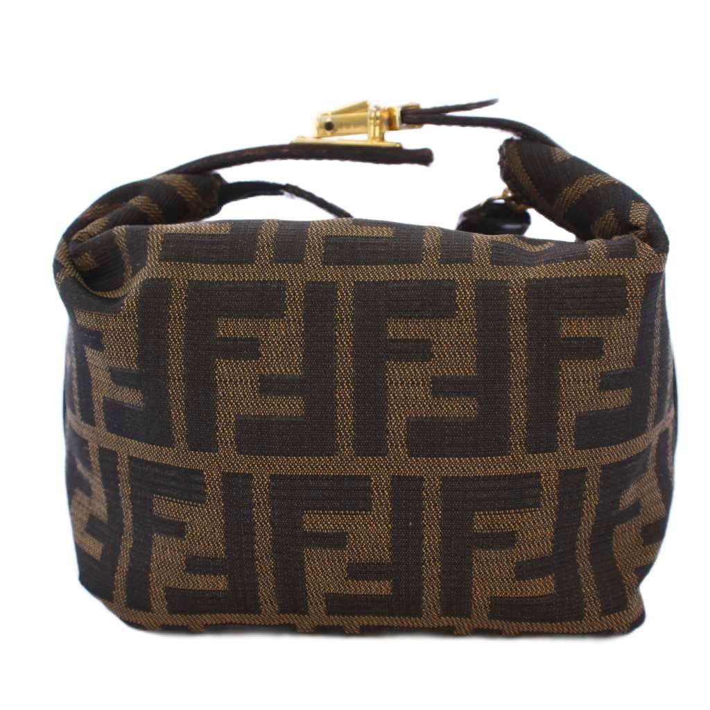 フェンディ FENDI ポーチ ファッション バニティ ズッカ柄 キャンバス