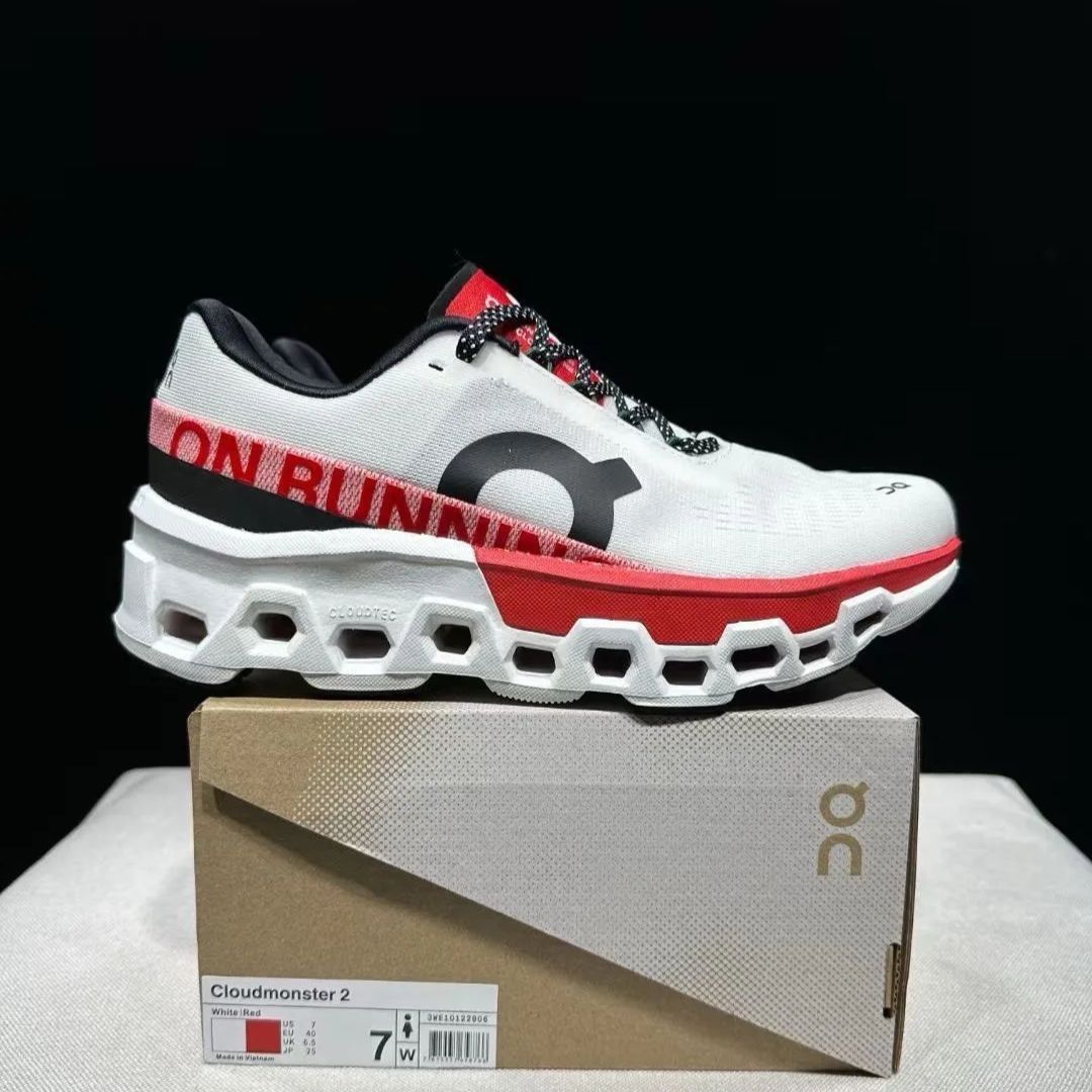 美品 On ホワイト Cloudmonster 2 オン クラウドモンスター 2