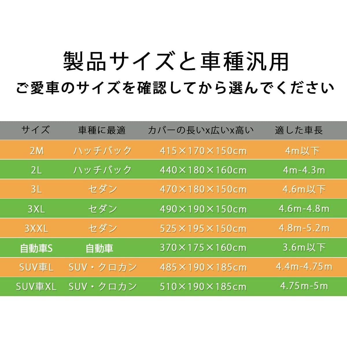 メルカリShops - 【数量限定】弾力な防風ロープ付き 黄砂・台風対策 防水防塵防輻射紫外線 軽自動車