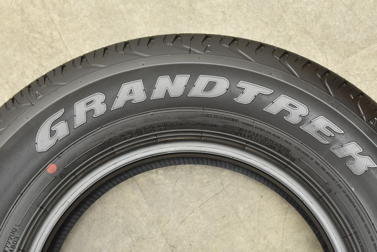 【バリ溝】24年製低走行195/80R15ジムニーシエラダンロップ 2024年-2025年製 超バリ溝】ダンロップ グラントレック AT20 195/80R15