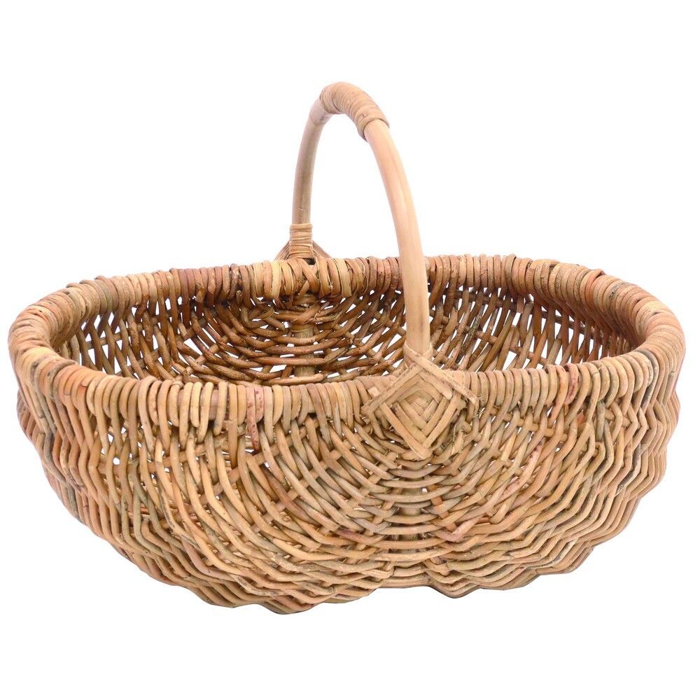 ☆ brown ☆ アラログ パニエバスケット L ラタン バスケット L かご