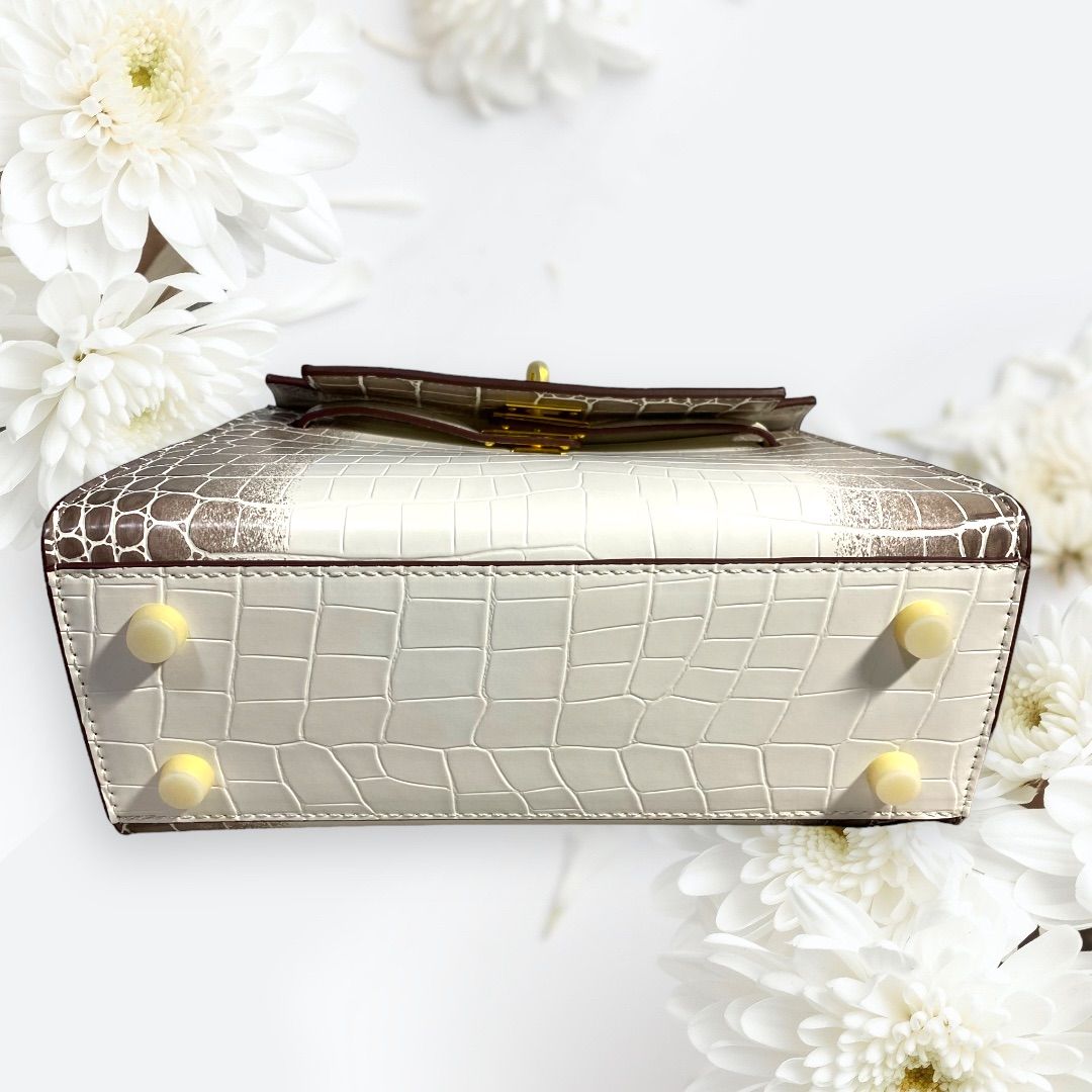 新品未使用】BOLINI イタリアミラノ 大人気アイテム 牛革 クロコダイル